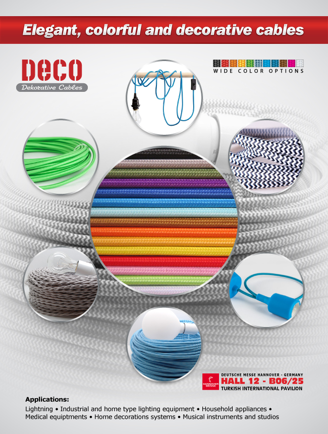 Elegant, colorful and decorative cables