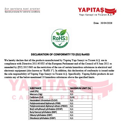 DECLARATION OF CONFORMITY TO (EU) RoHS3