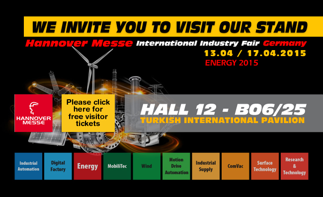 Hannover - Messe 2015 / We invite you to visit our stand